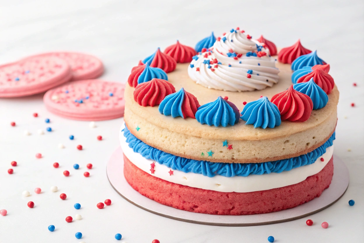 Crumbl Cookies Birthday Cake (Red White & Blue) Taste