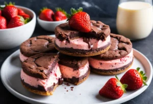 Crumbl Cookies Chocolate Strawberry Cheesecake